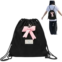 Amazon.co.jp: [Surpass&LiLi.]ナップサック 韓国 y2k リボン付き